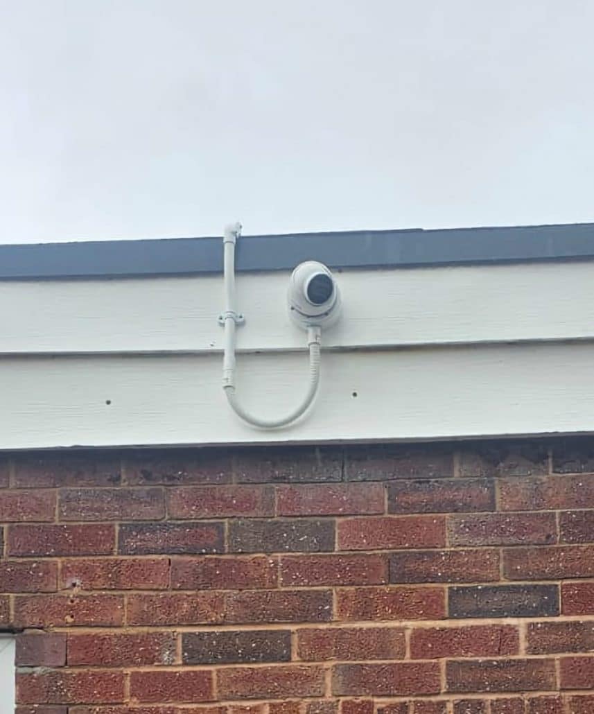 CCTV Camera installed at primary school entrance